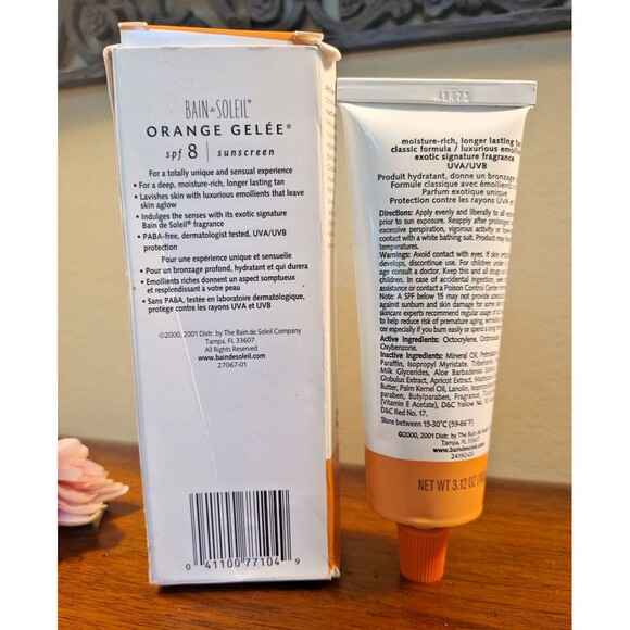 BAIN de SOLEIL Orange Gelee SPF 8 Sunscreen Classic 3.12 oz SHELFWARE Gel - Picture 4 of 16